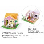 Dream Villa - Casuta din lemn cu mobilier Living Room